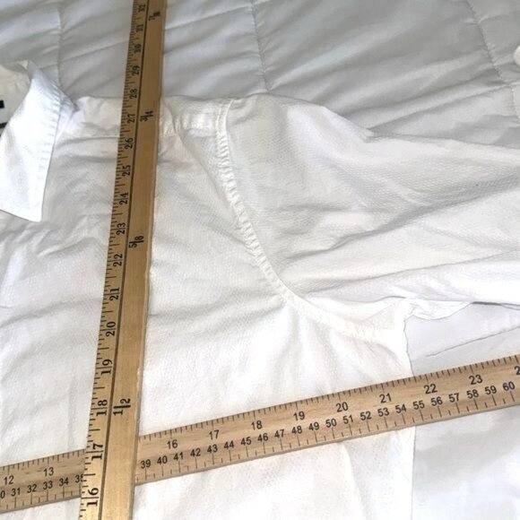 Marc Anthony Mens White Slim Fit Cotton Shirt M - Picture 5 of 5